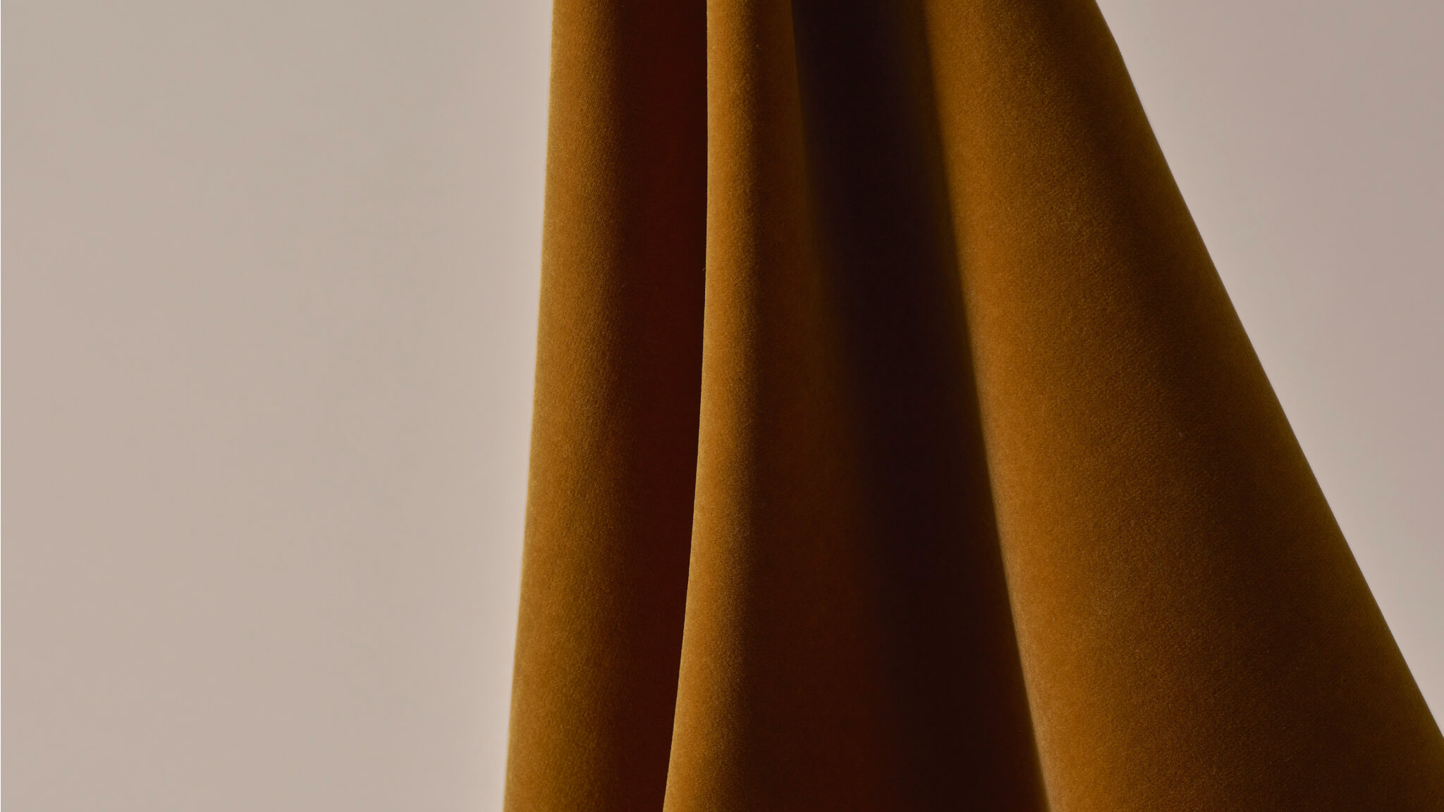 Gold velvet fabric